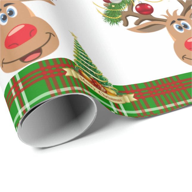Christmas Wrapping Paper Reindeer (Roll Corner)