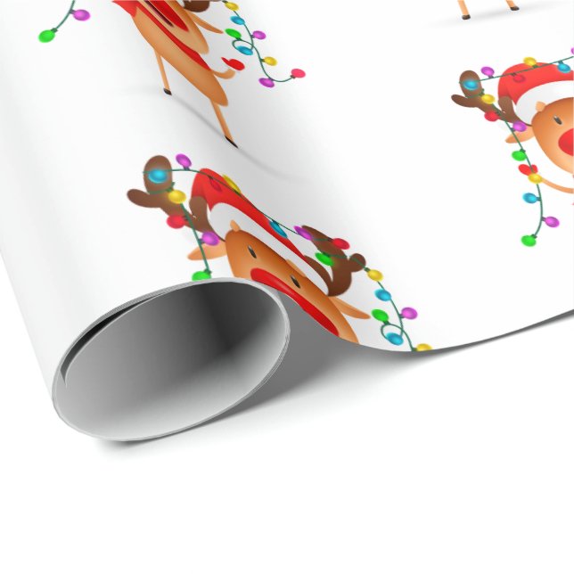 Christmas Wrapping Paper Rudolph (Roll Corner)