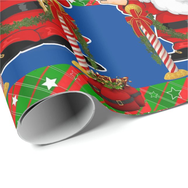 Christmas Wrapping Paper Santa (Roll Corner)