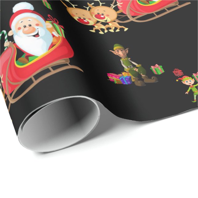 Christmas Wrapping Paper Santa (Roll Corner)