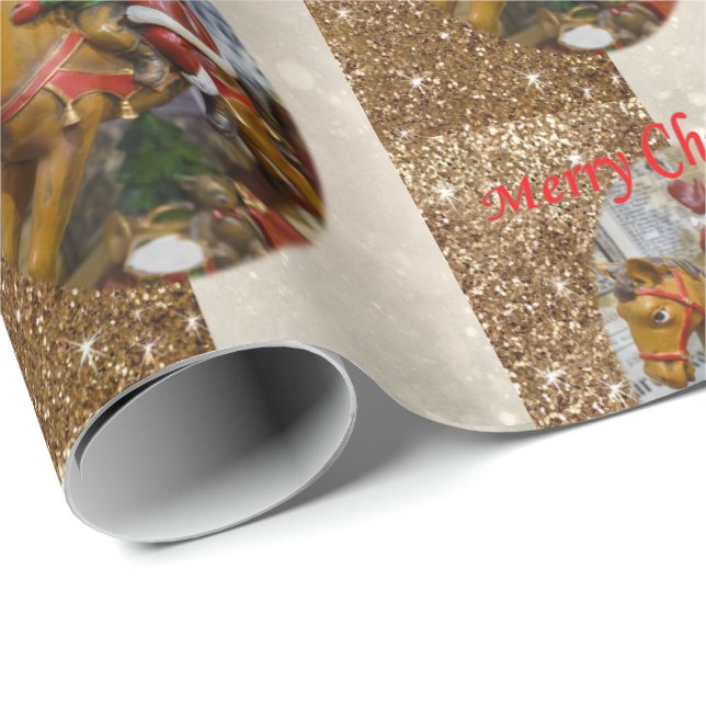 Christmas Wrapping Paper Santa (Roll Corner)