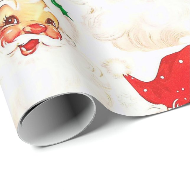 Christmas Wrapping Paper Santa (Roll Corner)