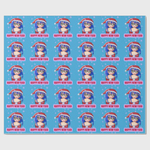 Christmas Wrapping Paper Santa Claus, anime