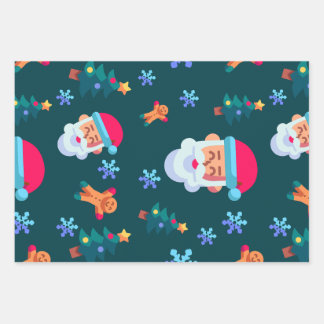 Christmas wrapping paper, Santa Claus Paper Sheet