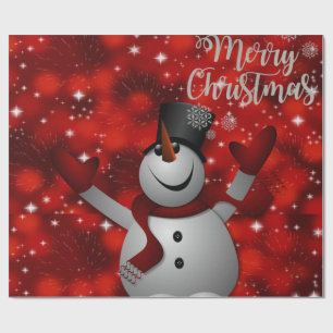 Christmas Wrapping Paper Santa, Snowman