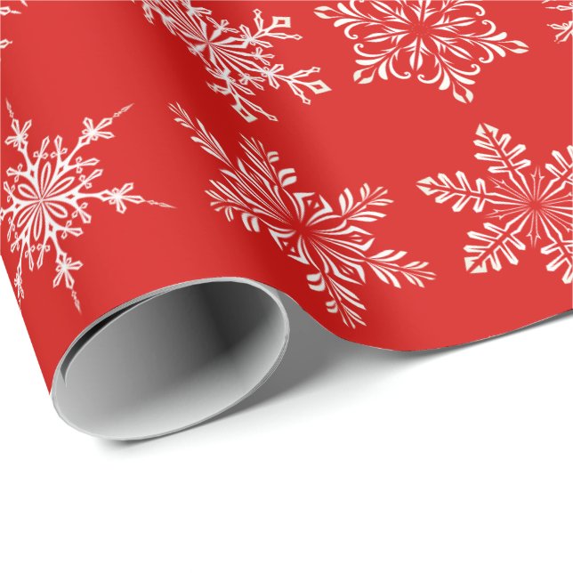 Christmas Wrapping Paper-Snowflakes Paper (Roll Corner)