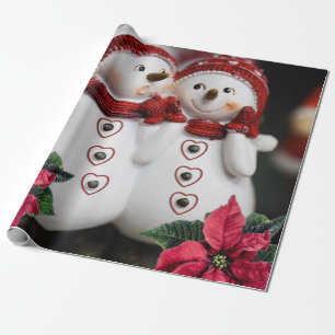 Christmas Wrapping Paper Snowman