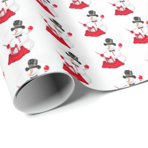 Christmas Wrapping Paper-Snowman Paper