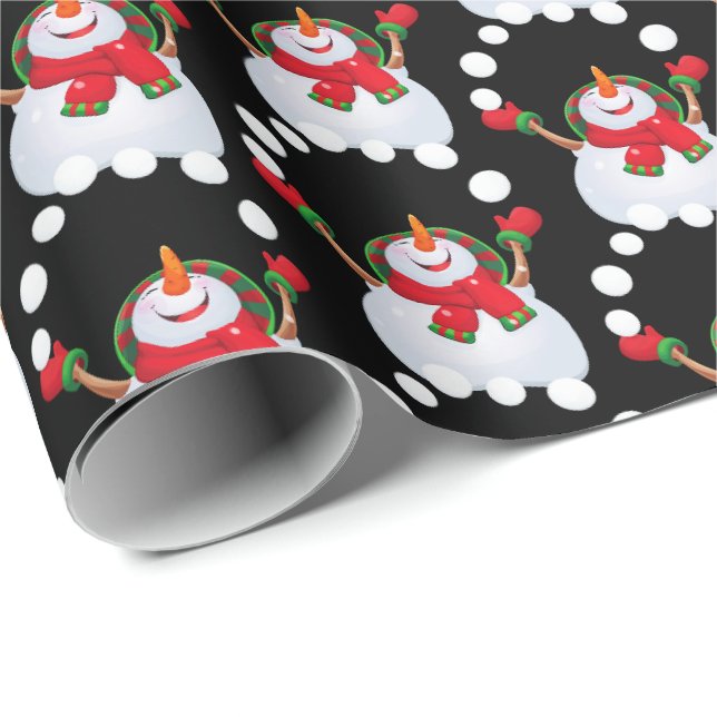 Christmas Wrapping Paper-Snowman Paper (Roll Corner)