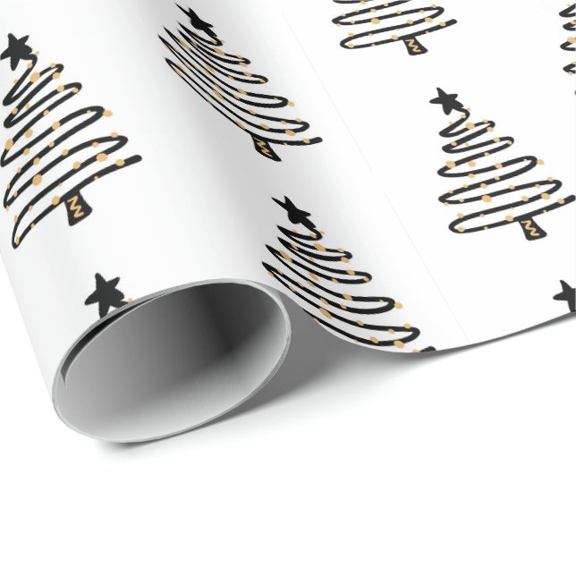 Christmas Wrapping Paper- Trees Paper (Roll Corner)