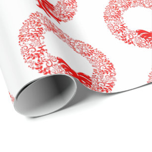 Christmas Wrapping Paper-Wreath Paper