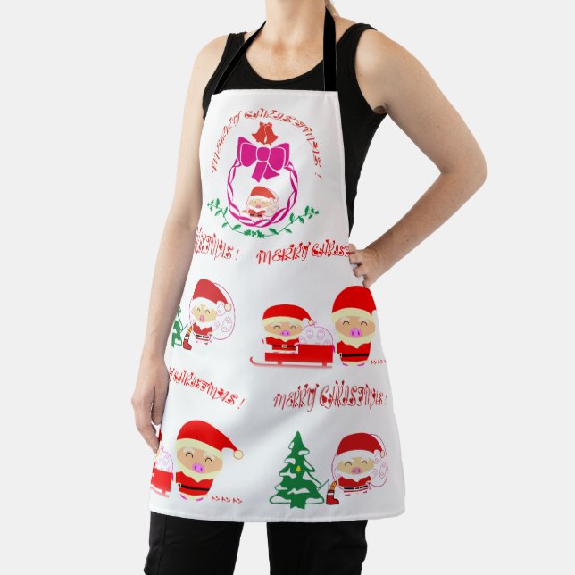 Christmas wreath apron (Insitu)