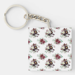 Christmas Wreath Art Key Ring