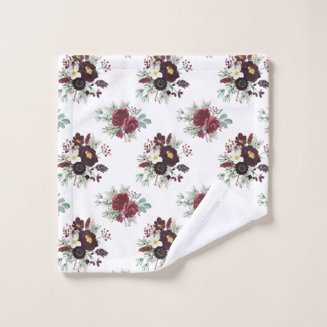 Christmas Wreath Art Wash Cloth (Wash Cloth)