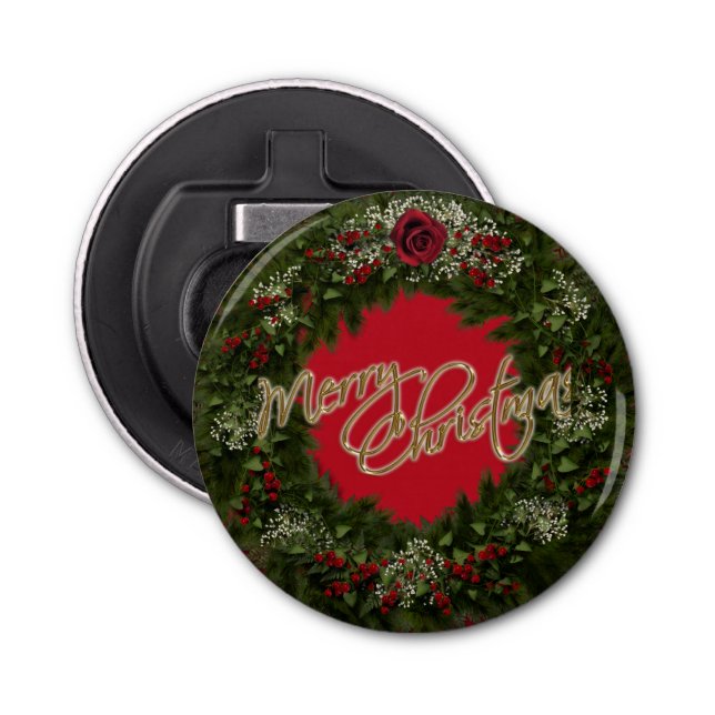 Christmas Wreath Bottle Opener (Front)