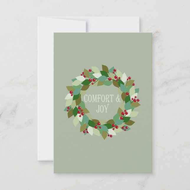 Christmas Wreath Comfort and Joy (Front)