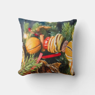 Christmas wreath cushion