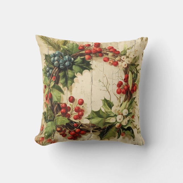Christmas Wreath Cushion (Front)