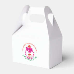 Christmas wreath favour box