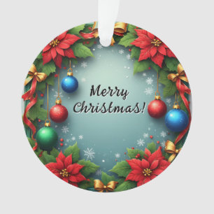 🎄 Christmas Wreath Festive Glow Home Style 🎁 Ornament