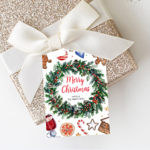 Christmas Wreath Holiday Card