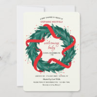 Christmas Wreath Invitation