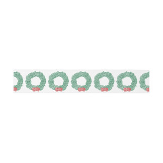 Christmas Wreath Invitation Belly Band
