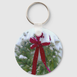Christmas Wreath Key Ring