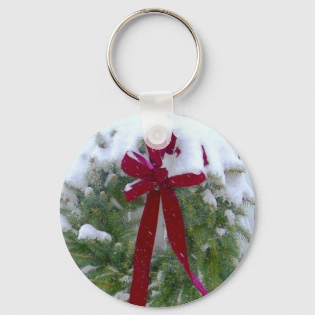 Christmas Wreath Key Ring (Front)