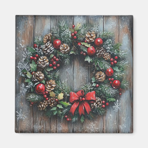 Christmas Wreath Magnet