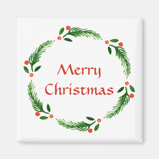 Christmas Wreath Magnet (Front)