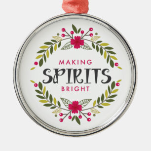 Christmas Wreath Making Spirits Bright Ornaments