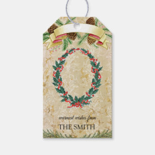 Christmas wreath, Merry Christmas Gift Tags