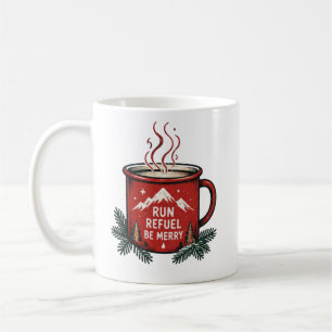 Christmas Wreath Monogram Mug