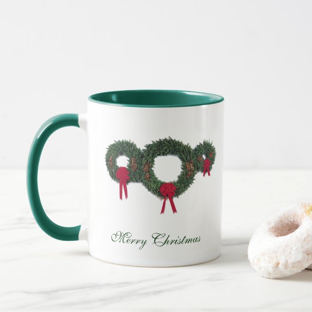 Christmas Wreath Mug (With Donut)