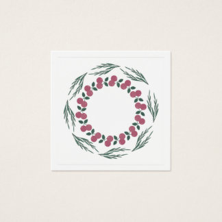 Christmas wreath of branches and berries