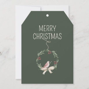 Christmas Wreath Personalised Holiday Card