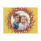 Christmas Wreath Photo Frame - yellow red
