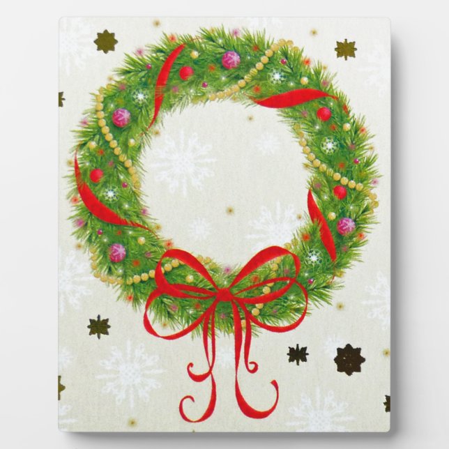Christmas Wreath Plaque (Front)