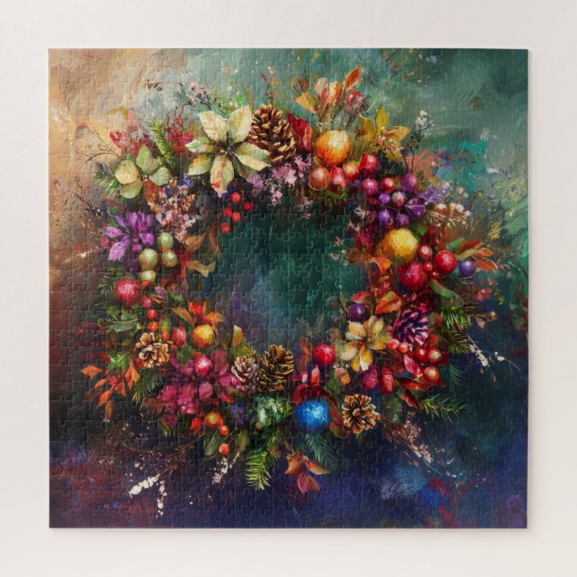 Christmas Wreath Puzzle (Vertical)