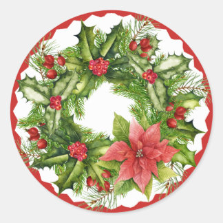 Christmas Wreath Sticker