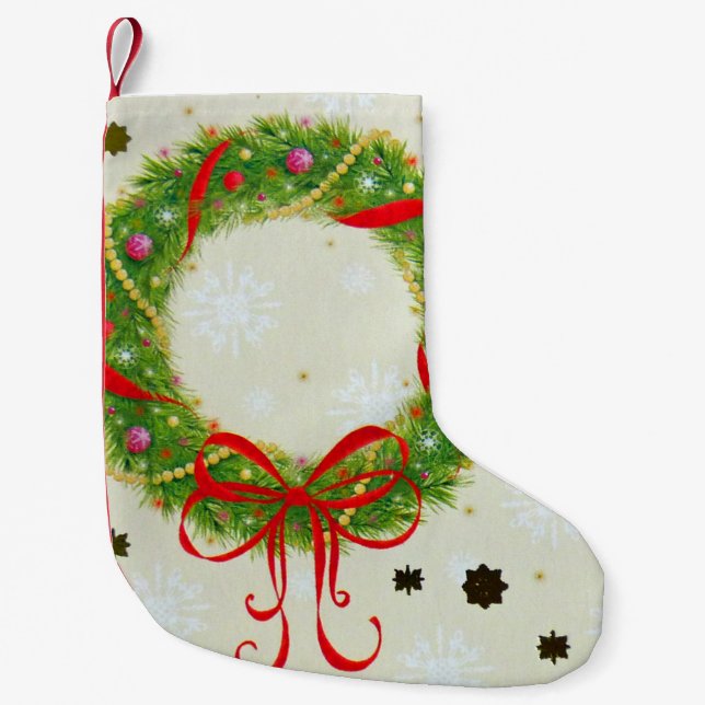 Christmas Wreath Stocking (Front)