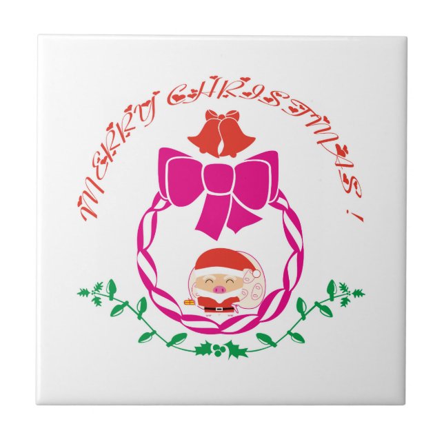 Christmas wreath tile (Front)