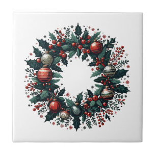 Christmas Wreath Tile