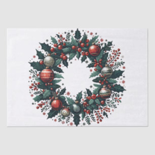 Christmas Wreath Tissue Paper