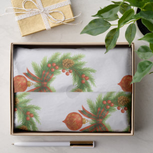 Christmas Wreath Tissue Paper