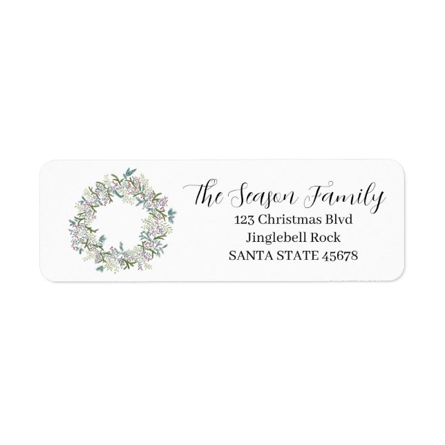 Christmas Wreath watercolor (Front)