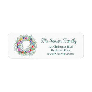 Christmas Wreath watercolor