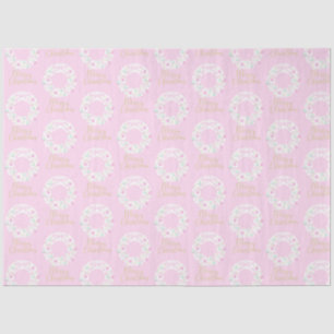 Christmas Wreathes Merry Christmas Pink Christmas Tissue Paper