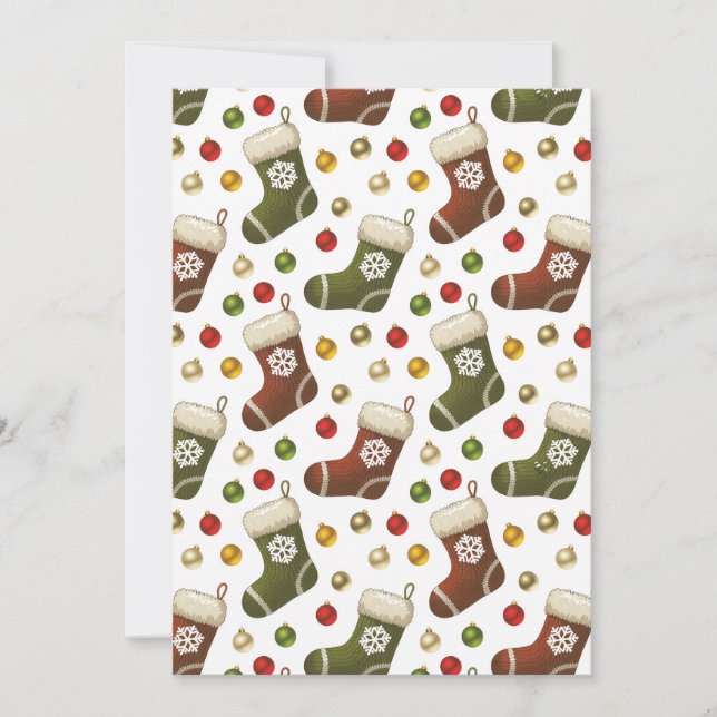 Christmas Wreaths Invitation (Front)